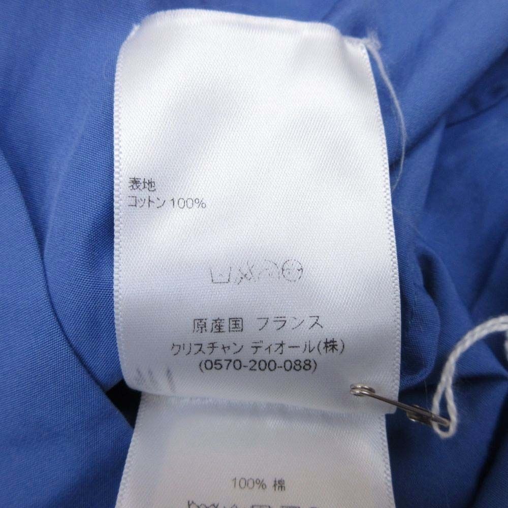 Dior Dress Shirt Cdlogo Bee Embroidery Blouse Top Long Sleeve 36 Blue