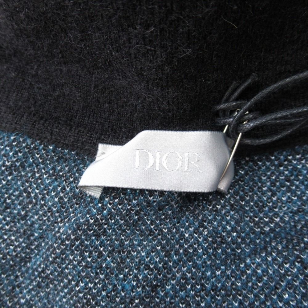 Dior Homme Peter Doig Milky Way Turtleneck Knit Mohair Blend Sweater L Black