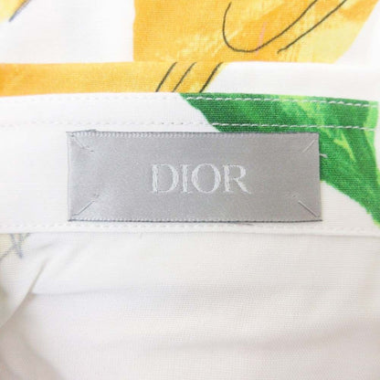 Dior Homme Amoako Boafo Floral Shirt Blouse Top Long Sleeve 40 Ivory Multicolor