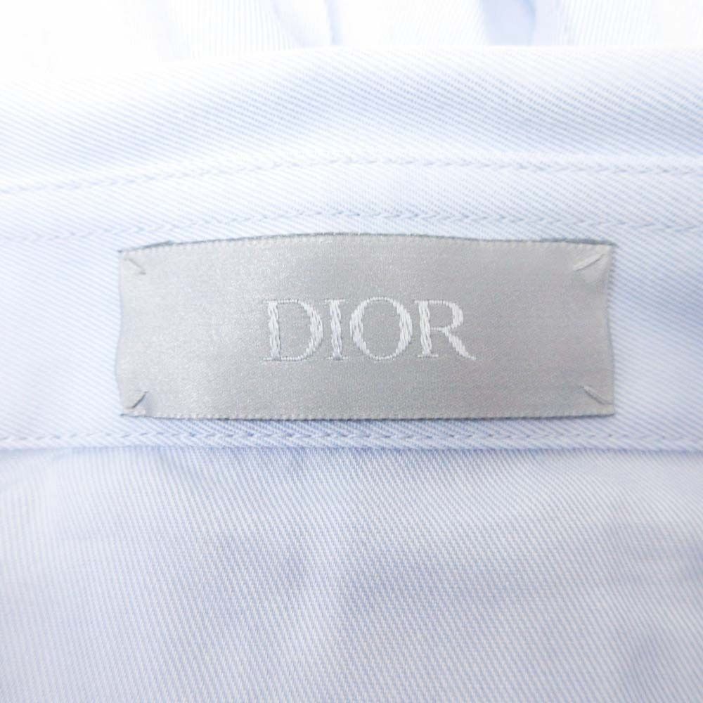 Dior Homme Dress Shirt Gothic Cdlogo Embroidery Top Long Sleeve Fly Front 39