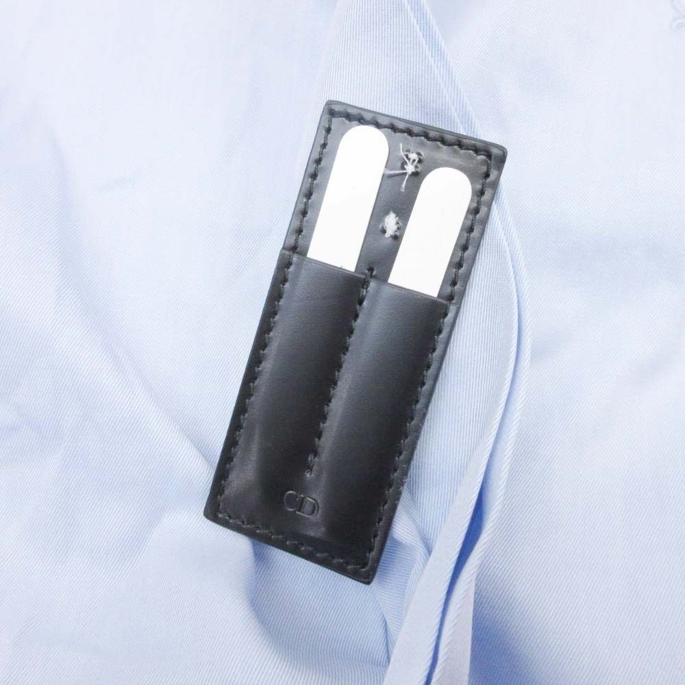 Dior Homme Dress Shirt Gothic Cdlogo Embroidery Top Long Sleeve Fly Front 39
