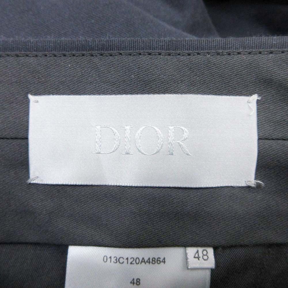 Dior Homme Trousers Pants Pleated No Tuck 48 Black