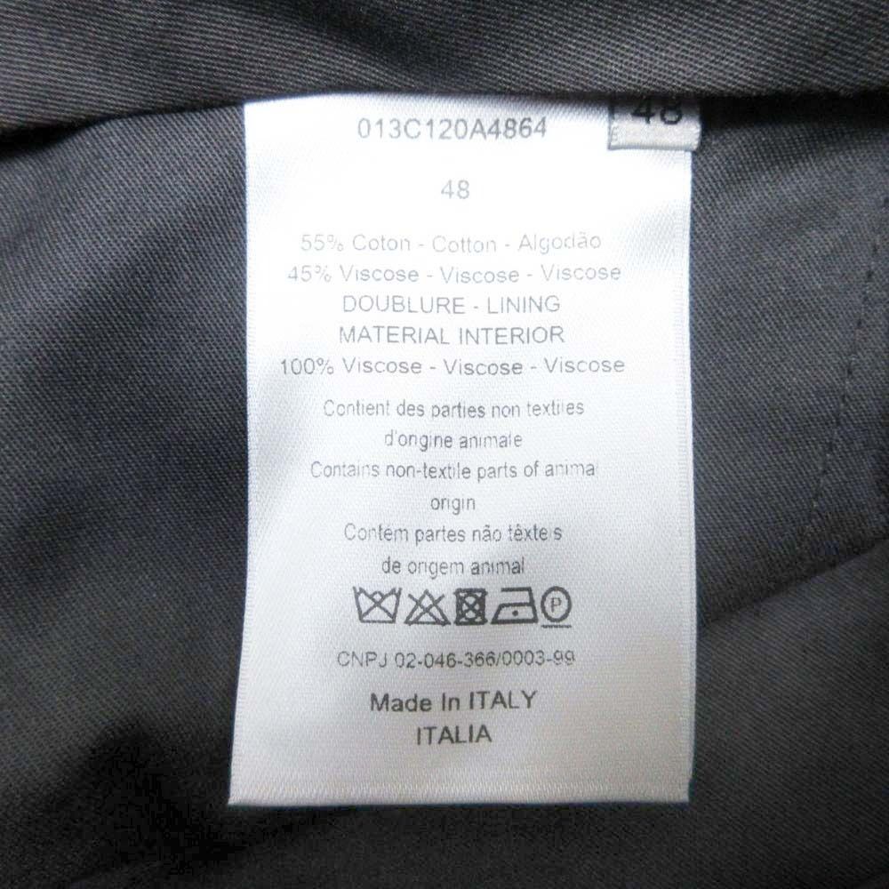 Dior Homme Trousers Pants Pleated No Tuck 48 Black