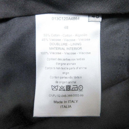Dior Homme Trousers Pants Pleated No Tuck 48 Black