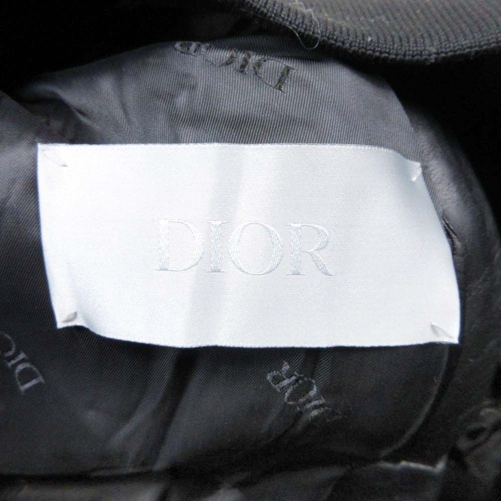 Dior Homme B-3 Shearling Leather Jacket 50 Black