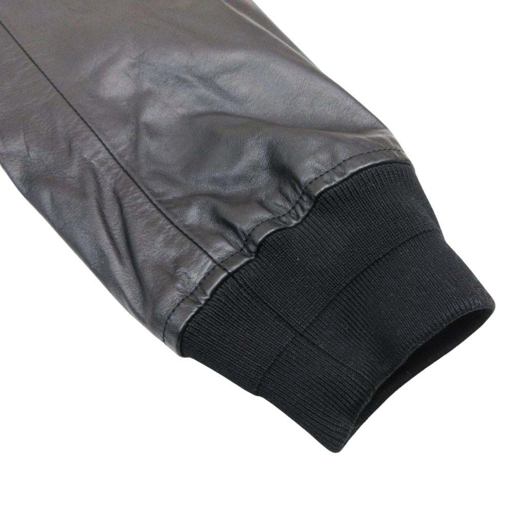 Dior Homme B-3 Shearling Leather Jacket 50 Black