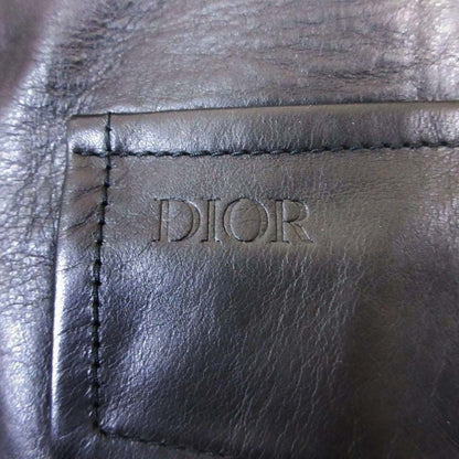 Dior Homme B-3 Shearling Leather Jacket 50 Black