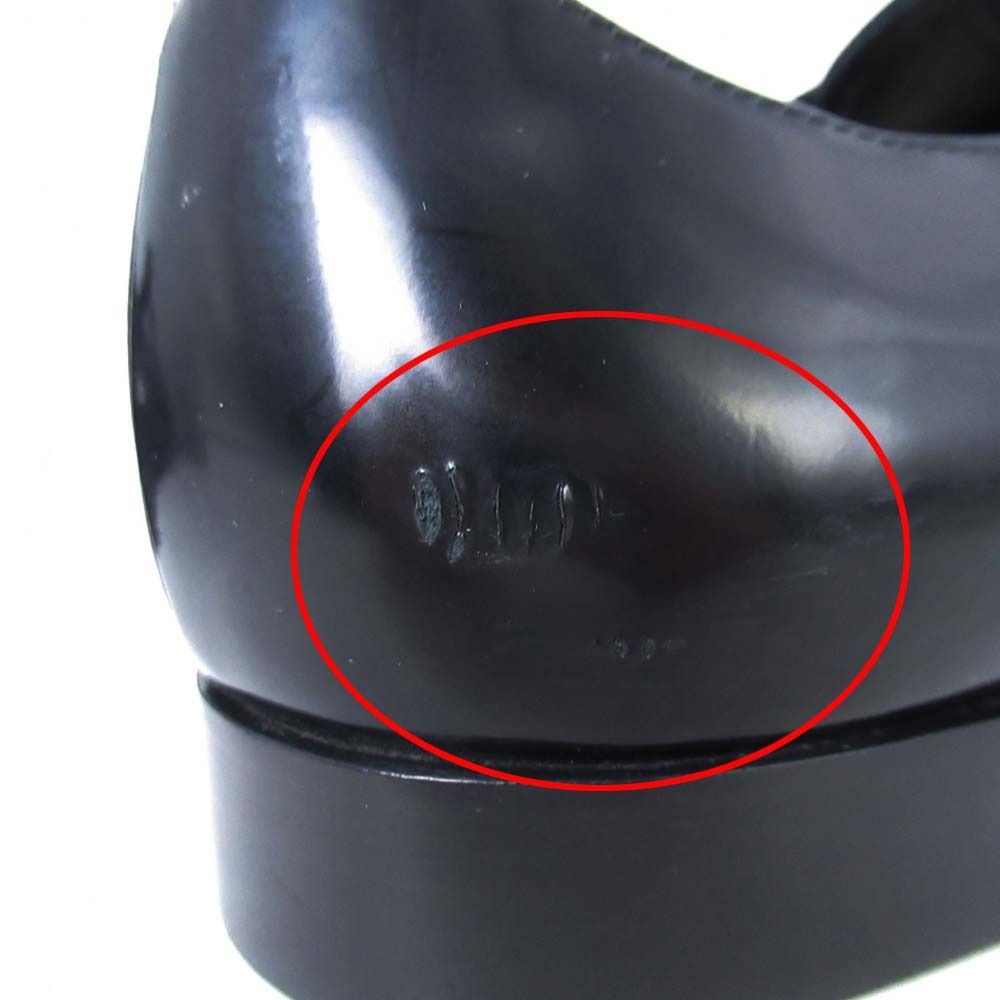 Dior Dress Shoes Plain Toe Derby Leather 38.5 Black
