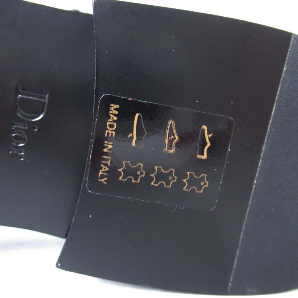 Dior Dress Shoes Plain Toe Derby Leather 38.5 Black