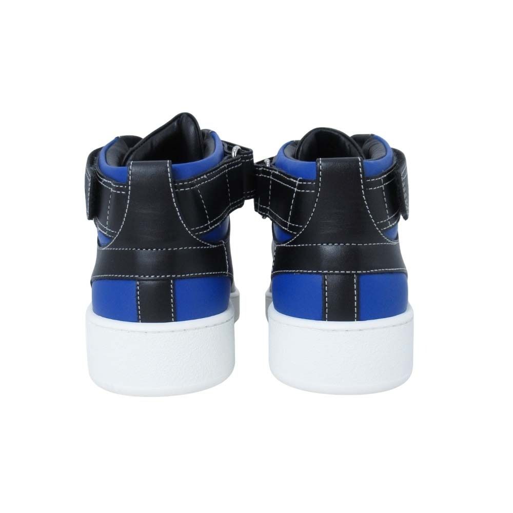 Hermes Freestyle Sneakers High Cut Series Logo Shoes 40.5 Black White Blue