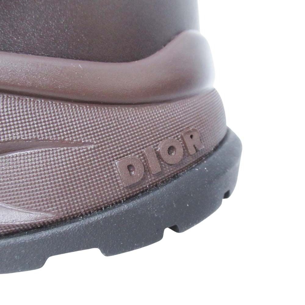 Dior Homme Snow Boots Jacquard Logo Shoes 41 Brown