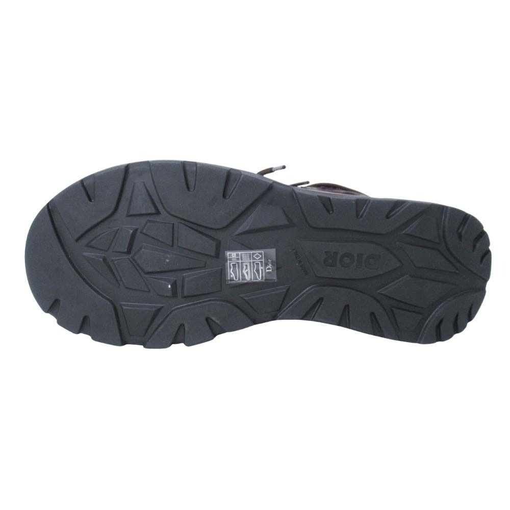 Dior Homme Snow Boots Jacquard Logo Shoes 41 Brown