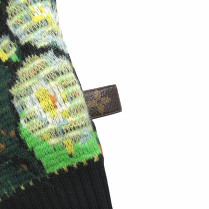 Louis Vuitton David Sims Flower Jacquard Knit Sweater M Yellow Green Multicolor