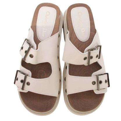 Dior Quake Platform Slide Sandals Shoes Ivory