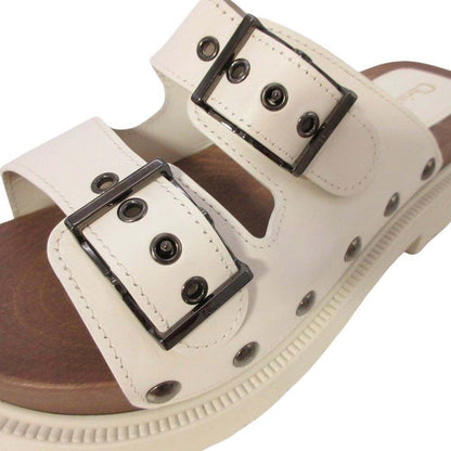 Dior Quake Platform Slide Sandals Shoes Ivory