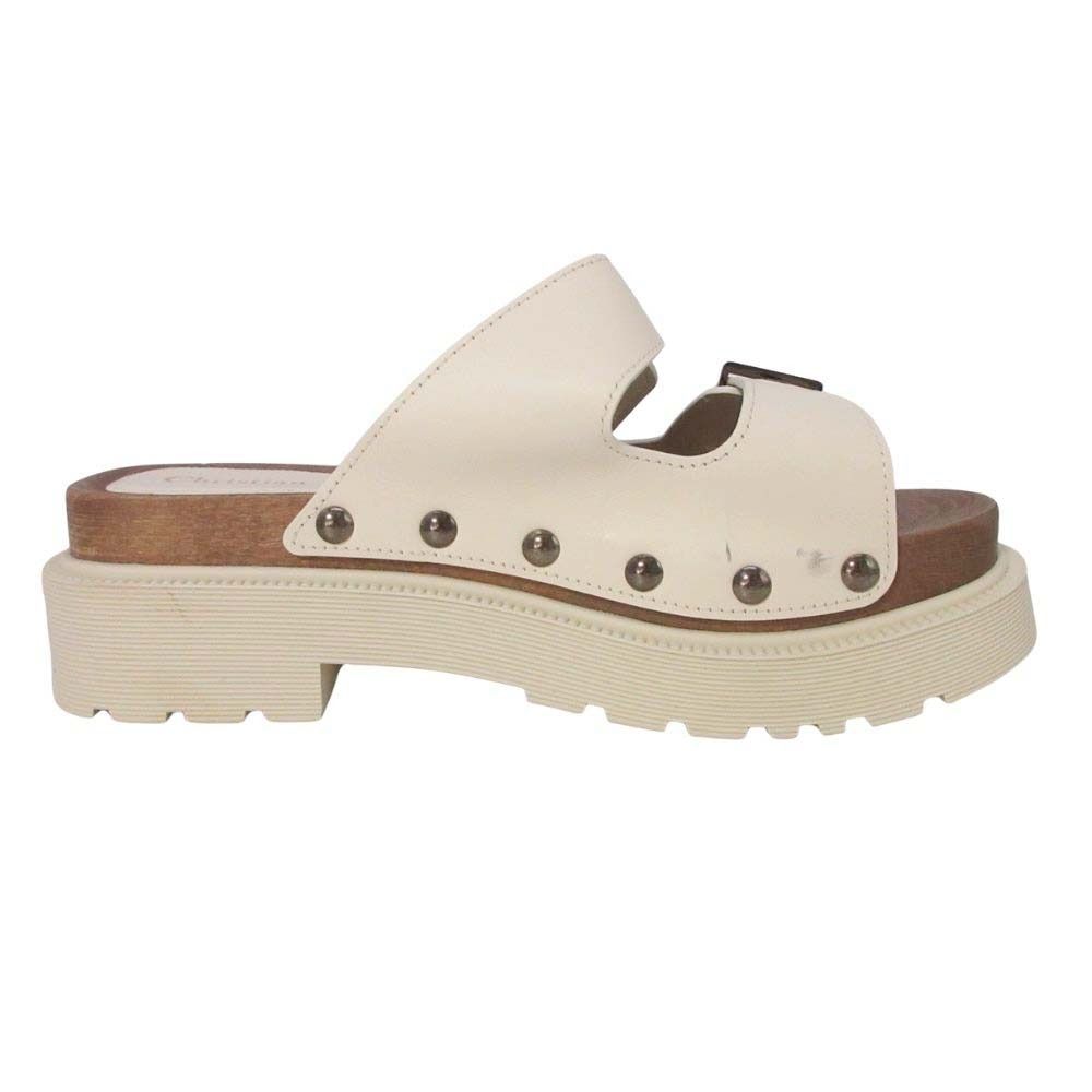 Dior Quake Platform Slide Sandals Shoes Ivory
