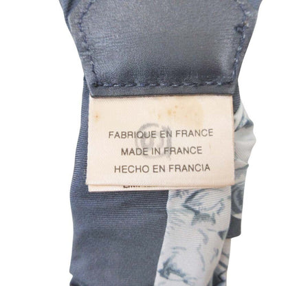 Hermes Suspenders Hanging Belt Silk Gold Vintage Blue