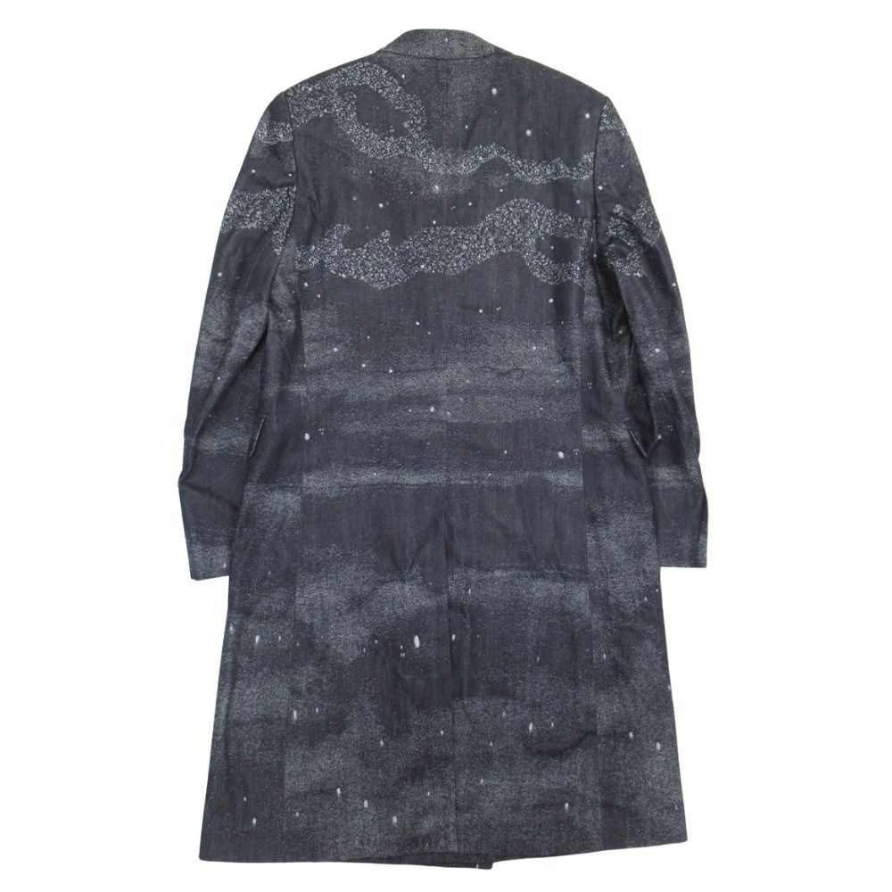Dior Homme Peter Doig Collaboration Milky Way Denim Jacquard Star Coat 50 Indigo