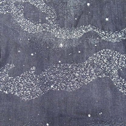 Dior Homme Peter Doig Collaboration Milky Way Denim Jacquard Star Coat 50 Indigo