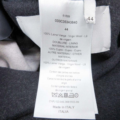 Dior Homme Wool Double Face Star Coat Outer Jacket 44 Navy