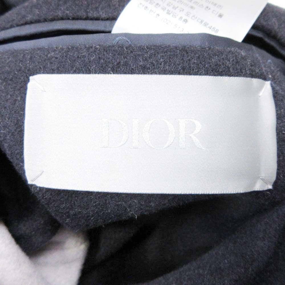 Dior Homme Wool Double Face Star Coat Outer Jacket 44 Navy