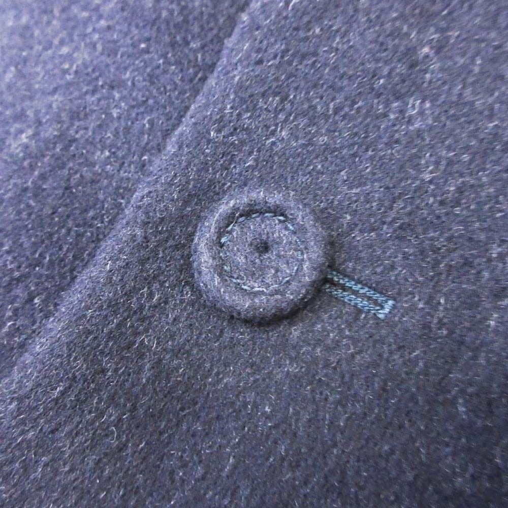 Dior Homme Wool Double Face Star Coat Outer Jacket 44 Navy