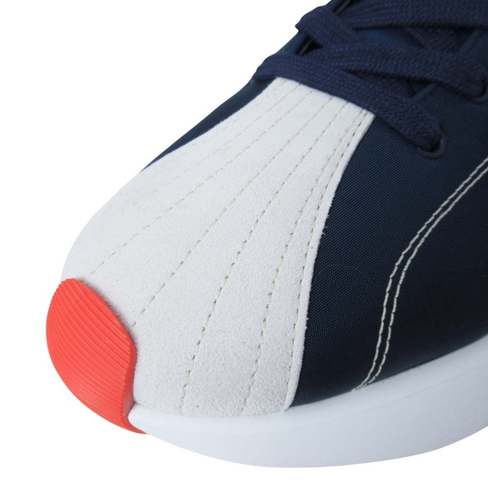 Hermes Envol Thick Sole Sneakers Stitch Shoes 41.5 Navy Orange