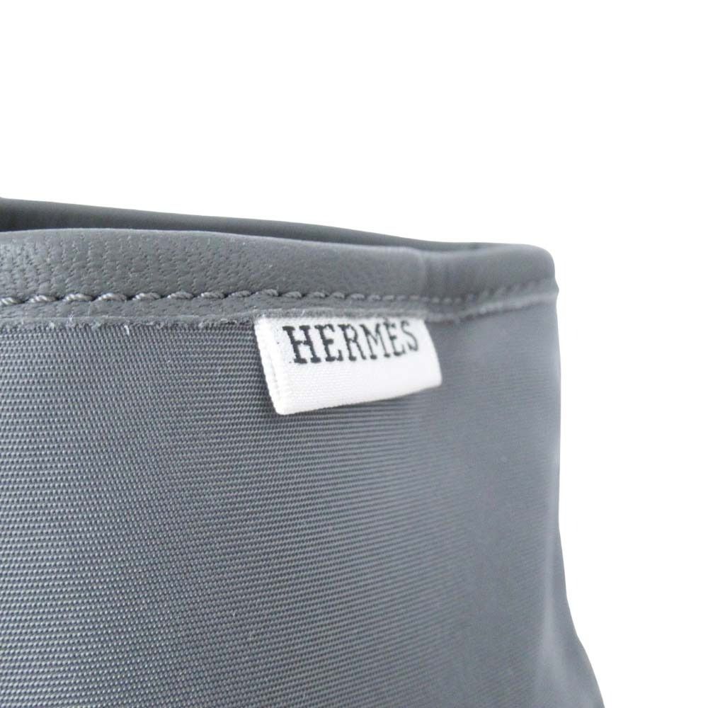 Hermes Express Sneakers High Cut Nylon Shoes 44 Gray