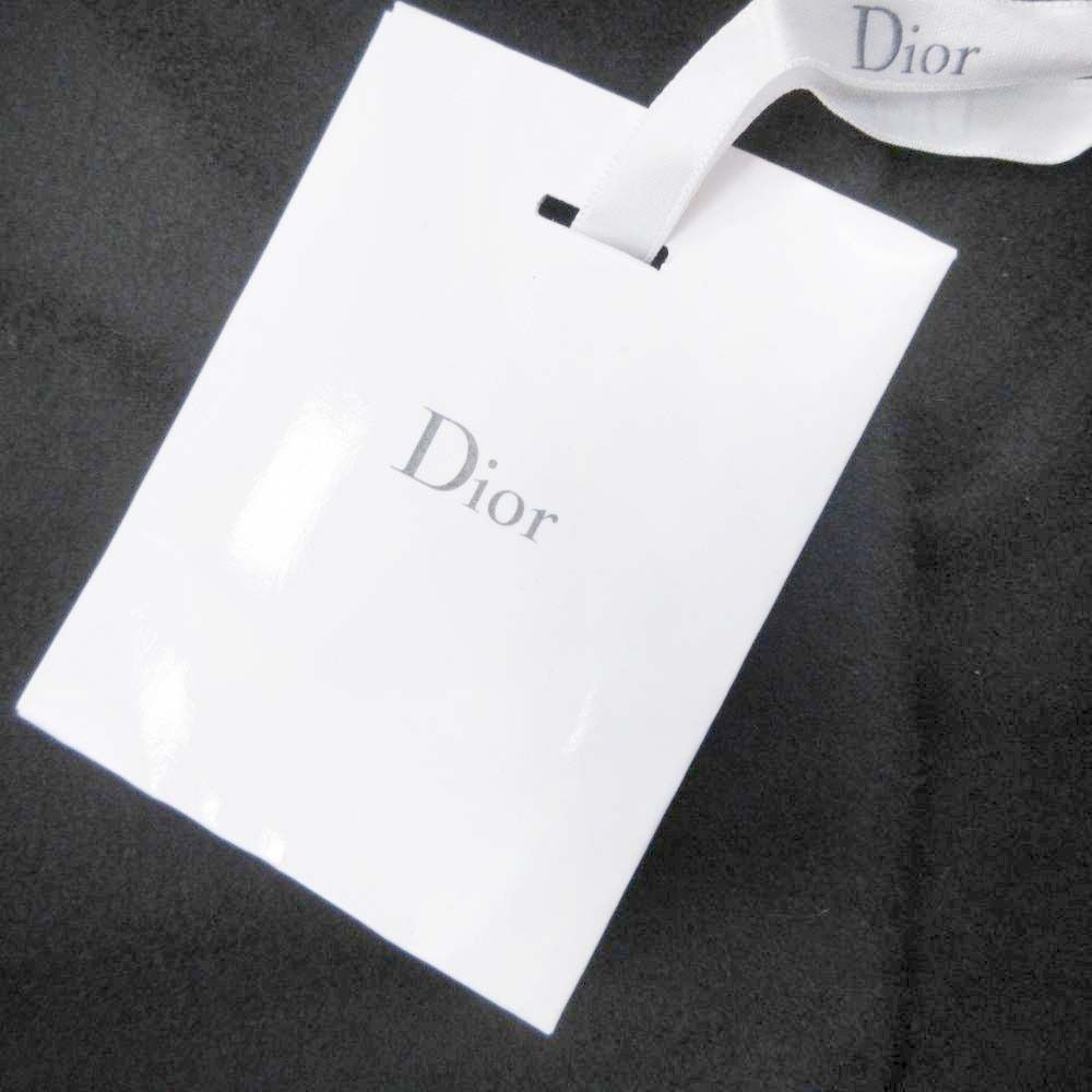 Dior Double Face Cashmere Melton Cloak Coat Oversize S Black