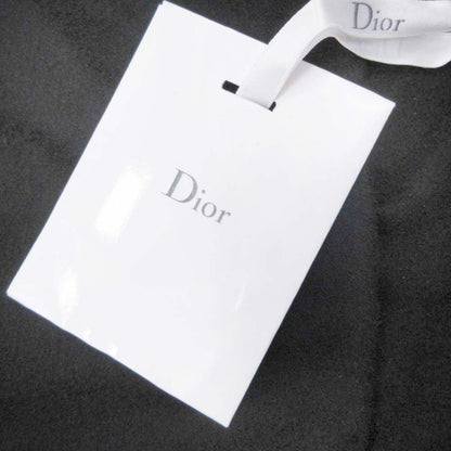 Dior Double Face Cashmere Melton Cloak Coat Oversize S Black