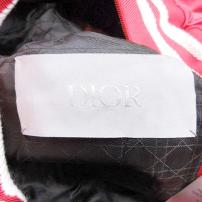 Dior Homme Sean Stewy Back Bull Patch Bomber Jacket 44 Red