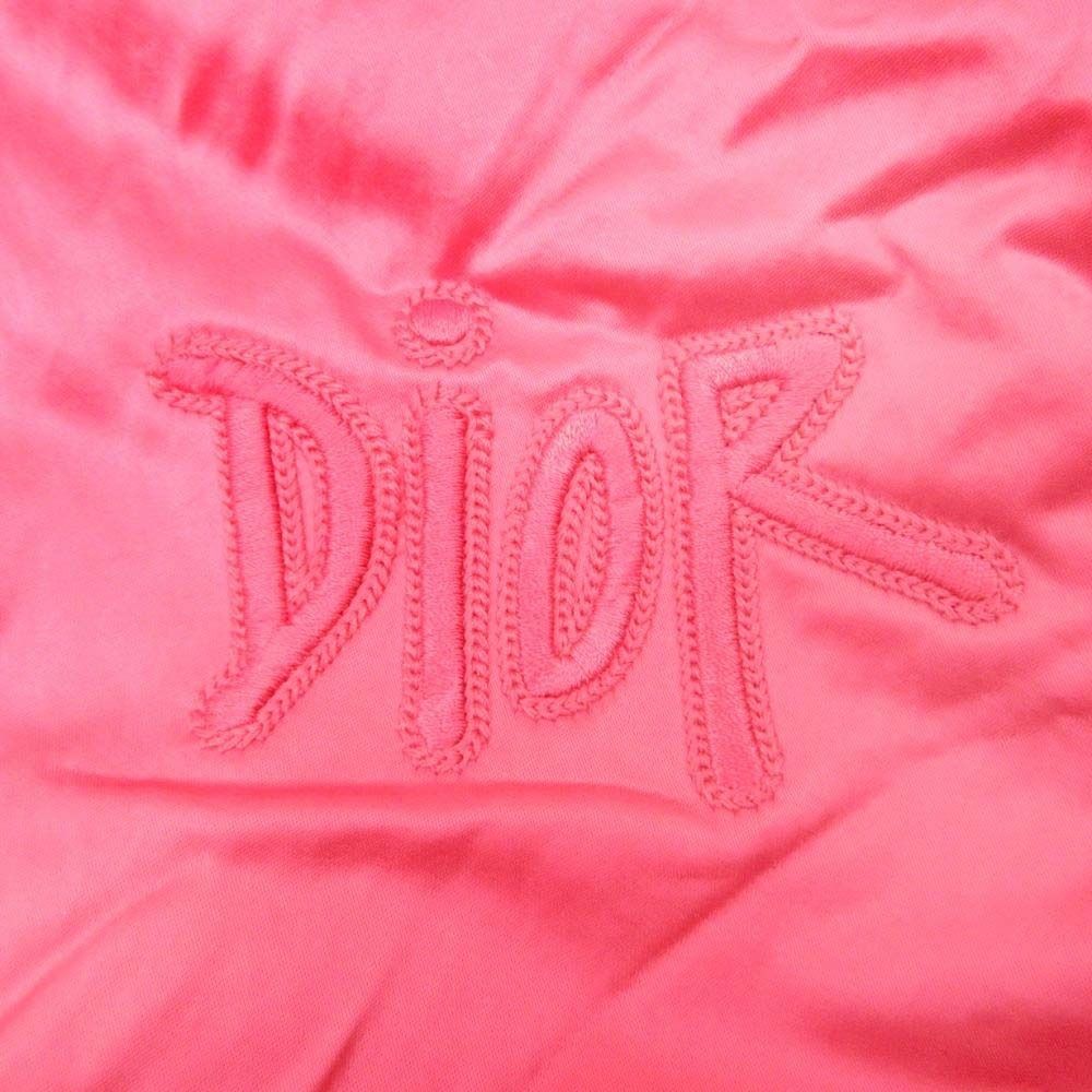 Dior Homme Sean Stewy Back Bull Patch Bomber Jacket 44 Red