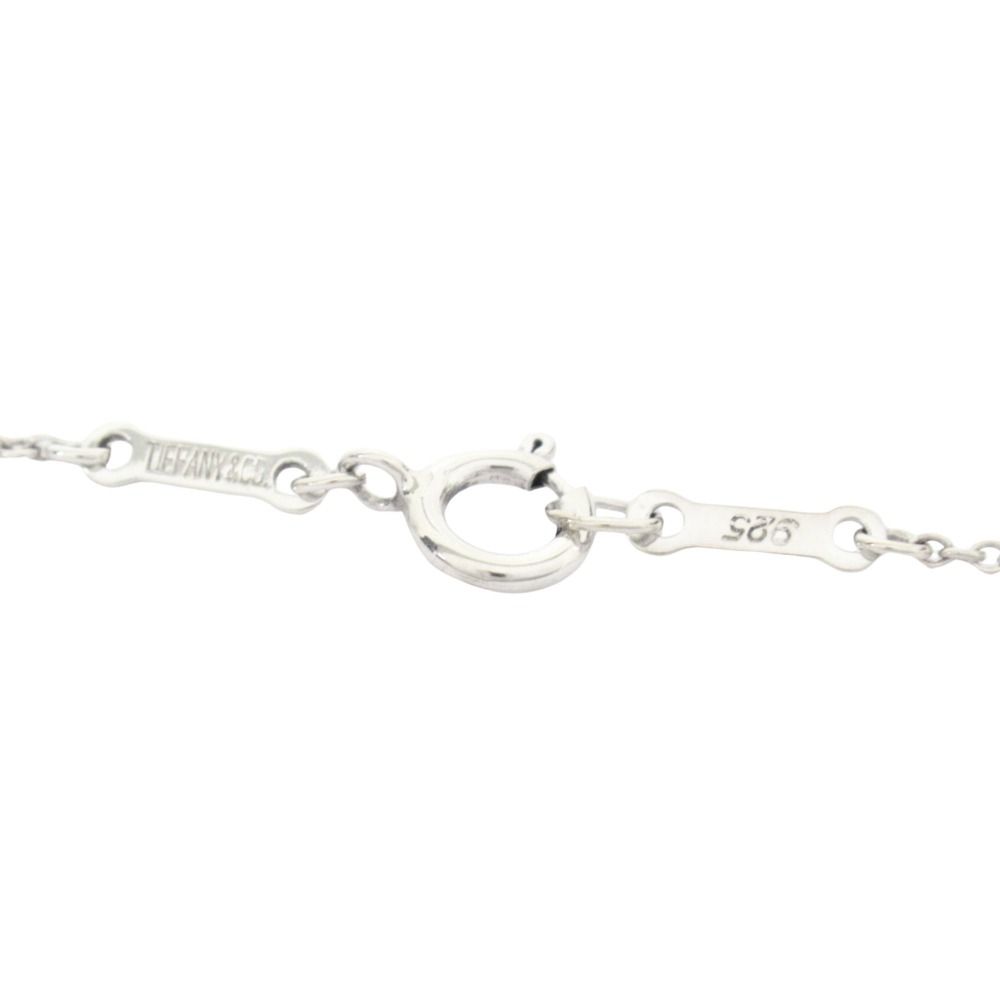 Tiffany & Co Polished Curved Heart Necklace Pendant Silver