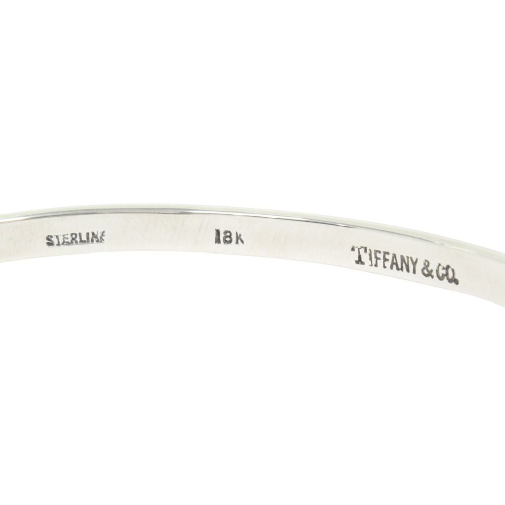 Tiffany & Co Polished 18k Combination Hook Eye Bangle Bracelet