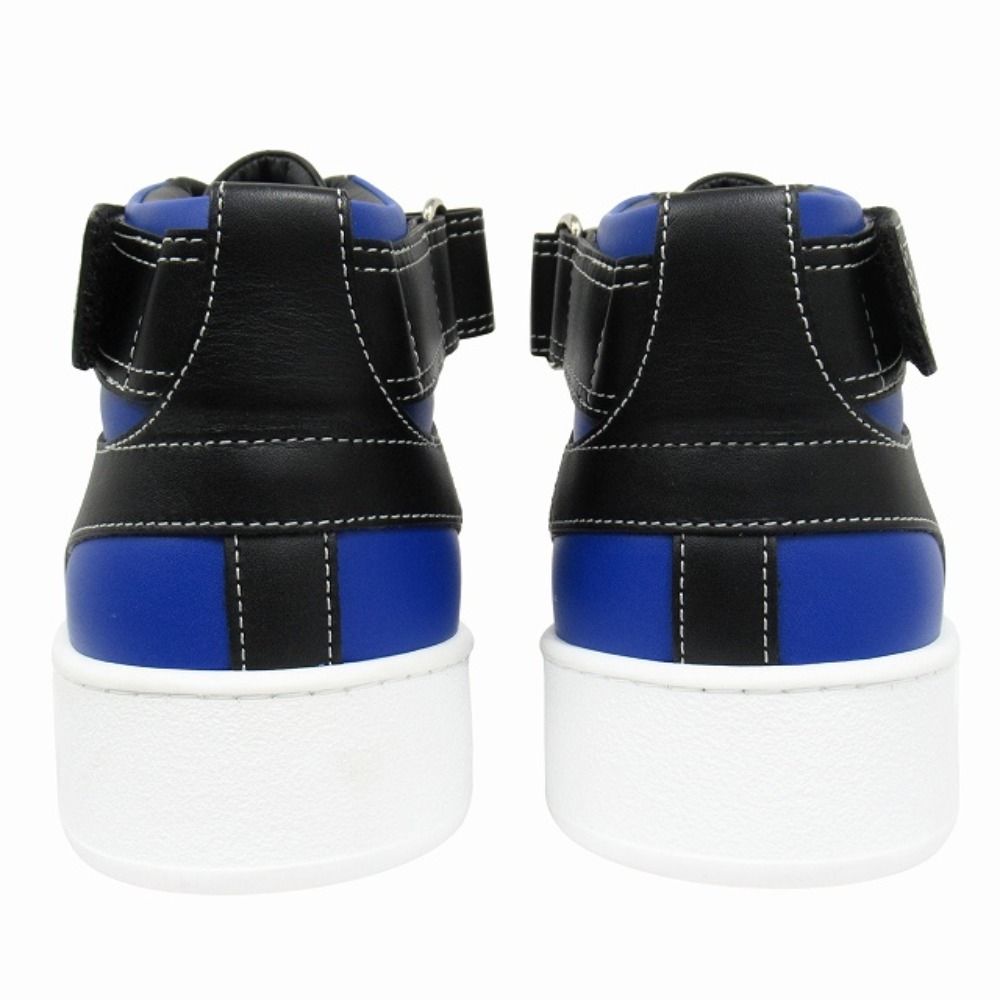 Hermes Freestyle Calfskin Leather Sneakers Shoes High Cut 42 White