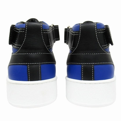 Hermes Freestyle Calfskin Leather Sneakers Shoes High Cut 42 White