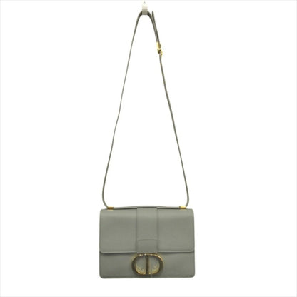 Dior le 30 Monte Ny 30 Montaigne Leather Shoulder Cross Blue Gold Handbag