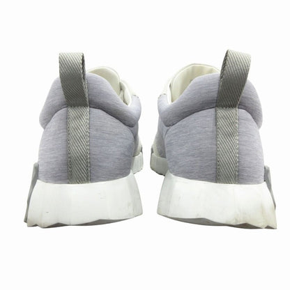 Hermes Bouncing Sneakers Shoes Logo Suede Leather 42) Gray White