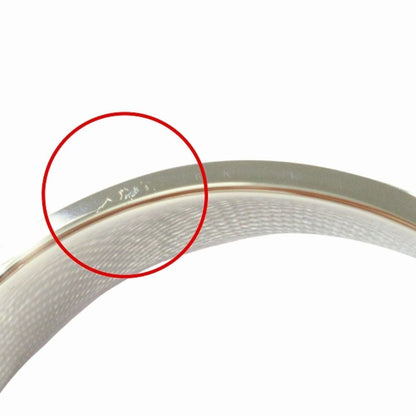 Hermes Clic Bracelet Bangle GM Silver Lila Light Purple