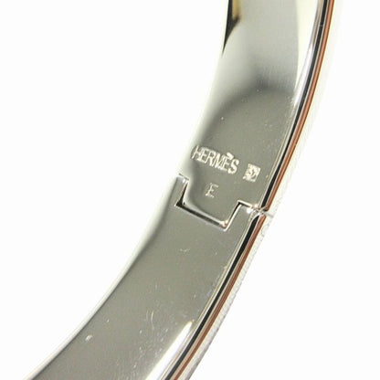 Hermes Clic Bracelet Bangle GM Silver Lila Light Purple
