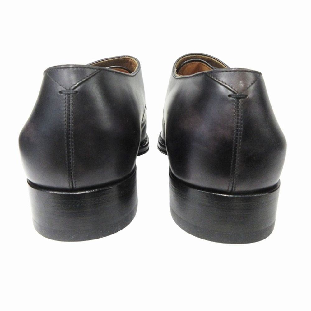 Louis Vuitton Double Monk Strap Dress Business Shoes Leather Silver Black