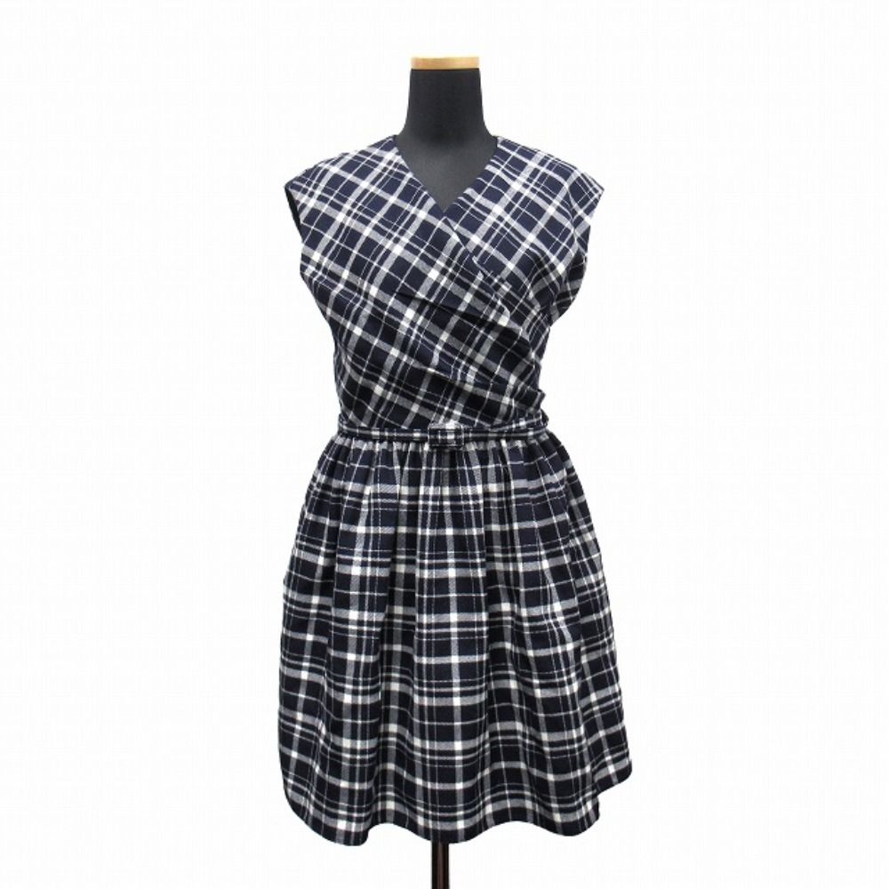 Dior Wrap Over Shorts Dress Check'n' Pop Navy White