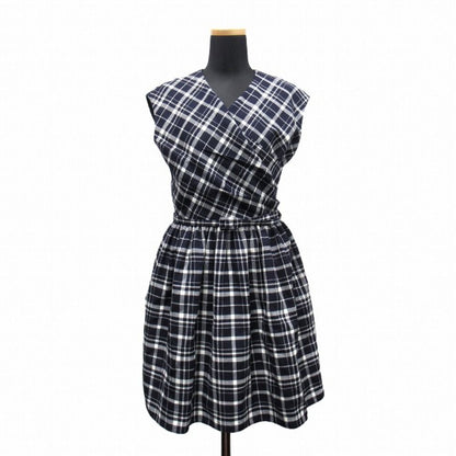 Dior Wrap Over Shorts Dress Check'n' Pop Navy White