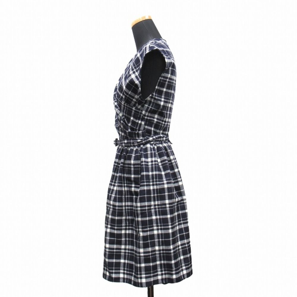 Dior Wrap Over Shorts Dress Check'n' Pop Navy White