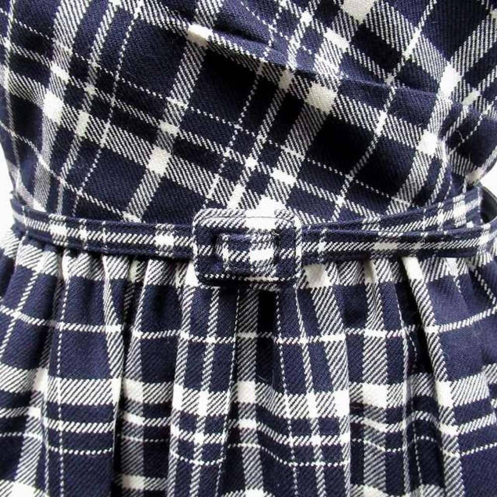 Dior Wrap Over Shorts Dress Check'n' Pop Navy White
