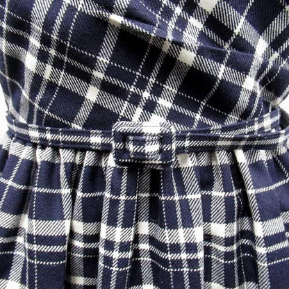 Dior Wrap Over Shorts Dress Check'n' Pop Navy White