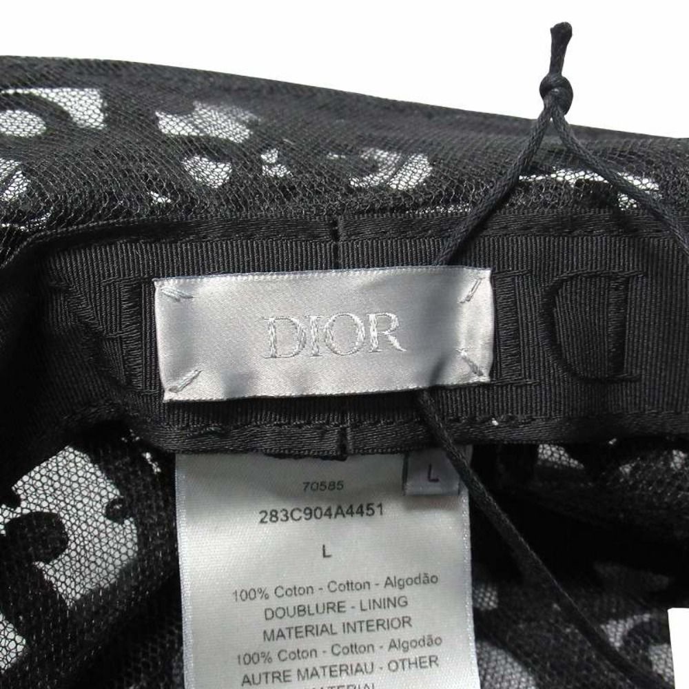 Dior Oak Split Fisherman Bucket Hat Trotter Contrast L Black