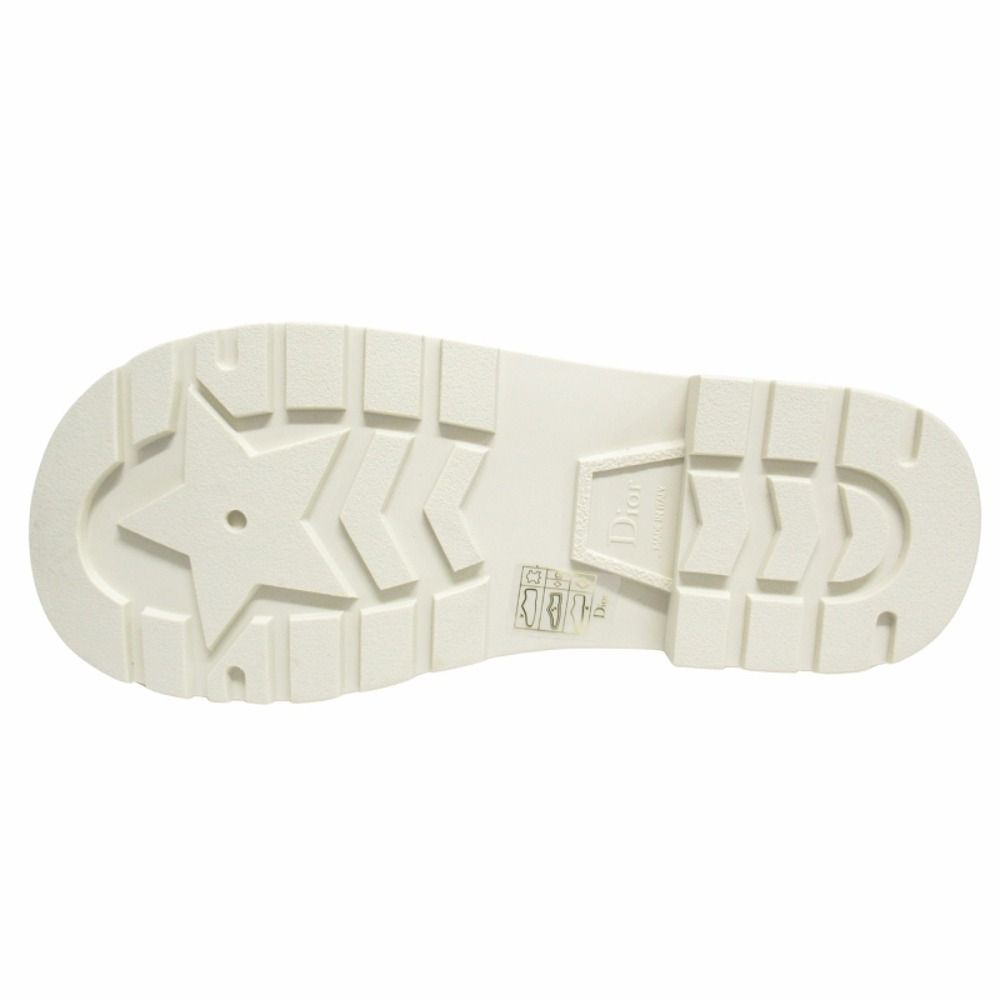 Dior Quake Leather Sandals Platform Shoes 37 White
