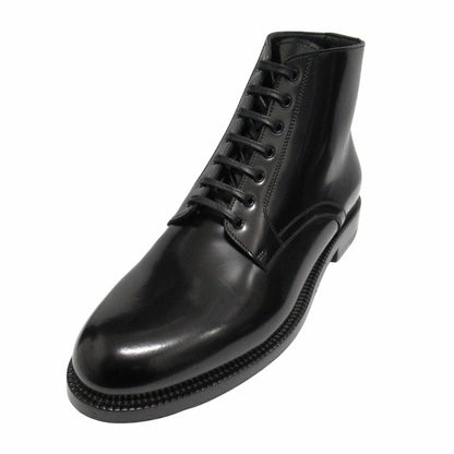 Celine Era Leather Short Boots Lace Up Shoes Hedi Slimane 36 Black