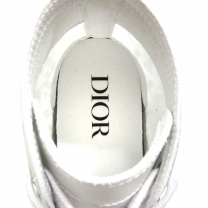 Dior Oak League High Top Sneakers Cut Shoes Logo Trotter 38 White